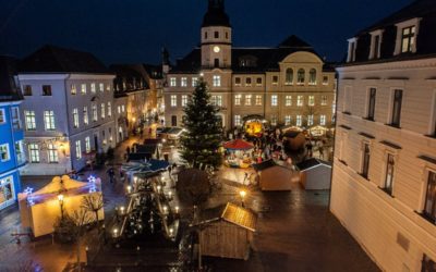 Eispiraten auf Crimmitschauer Weihnachtsmarkt zu Gast